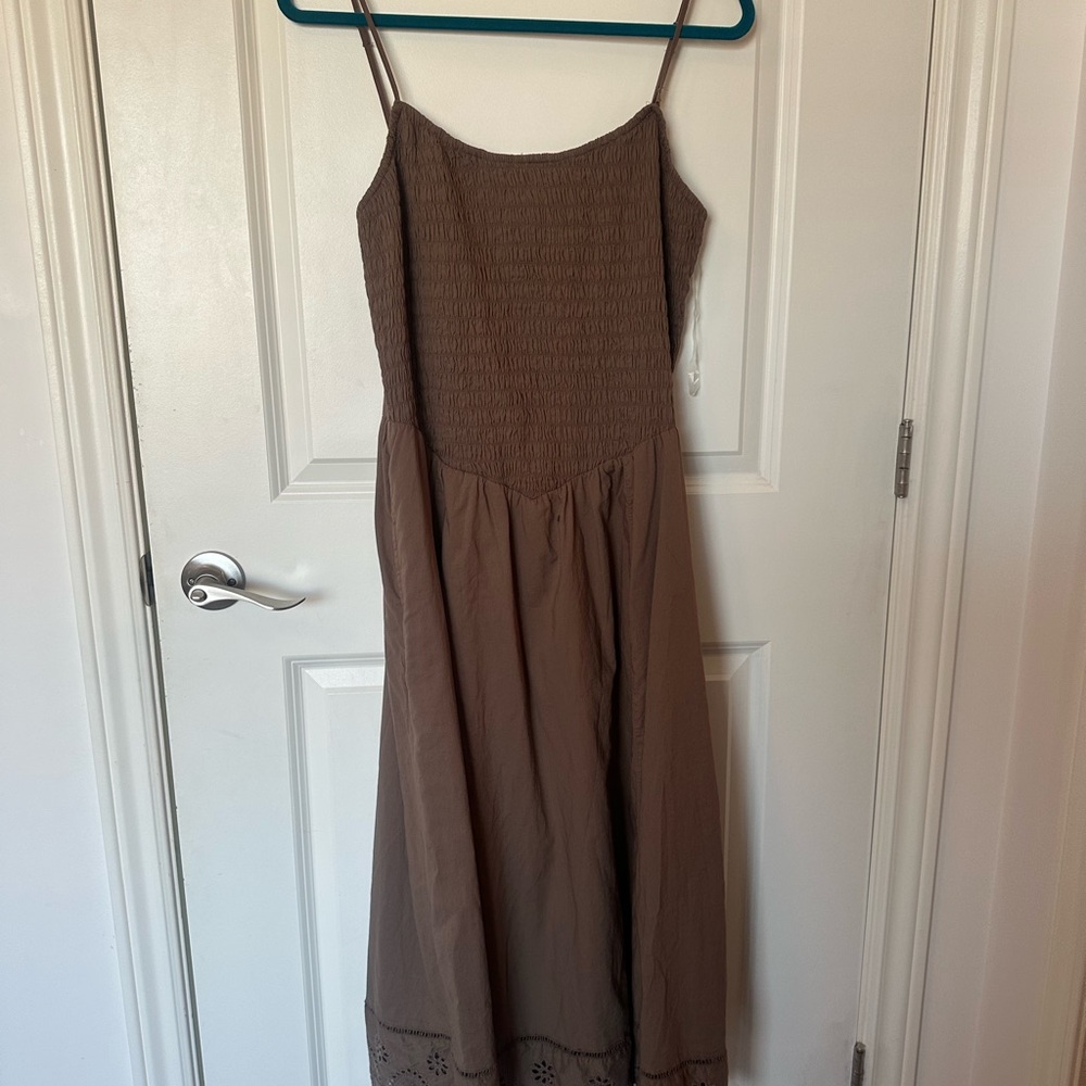 American Eagle Outfitters Brown Midi Dress